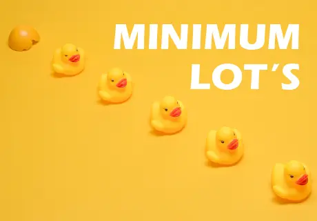 イメージ:小ロット対応可能！