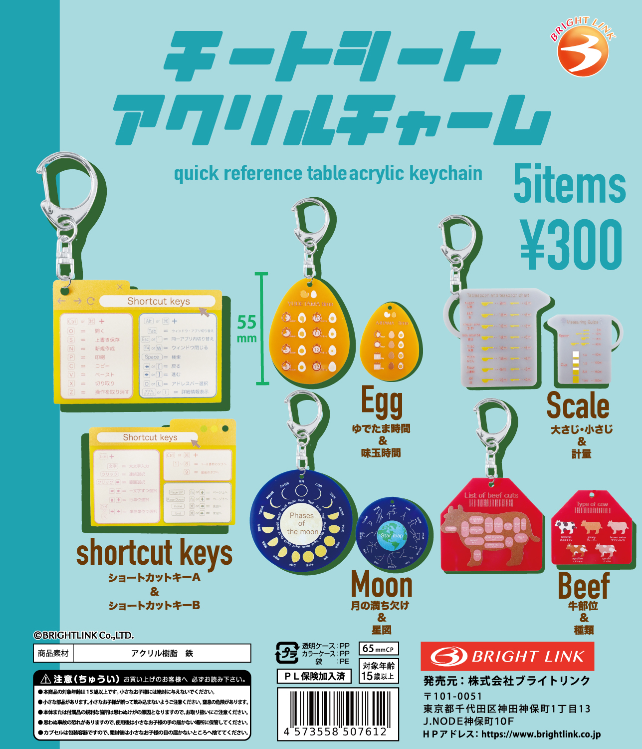 【チートシートアクリルチャーム】